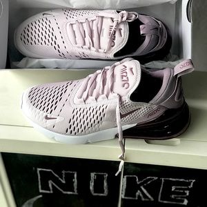 Barely Rose and Vintage Wine Nike Air 270